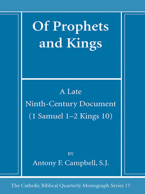 cover image of Of Prophets and Kings